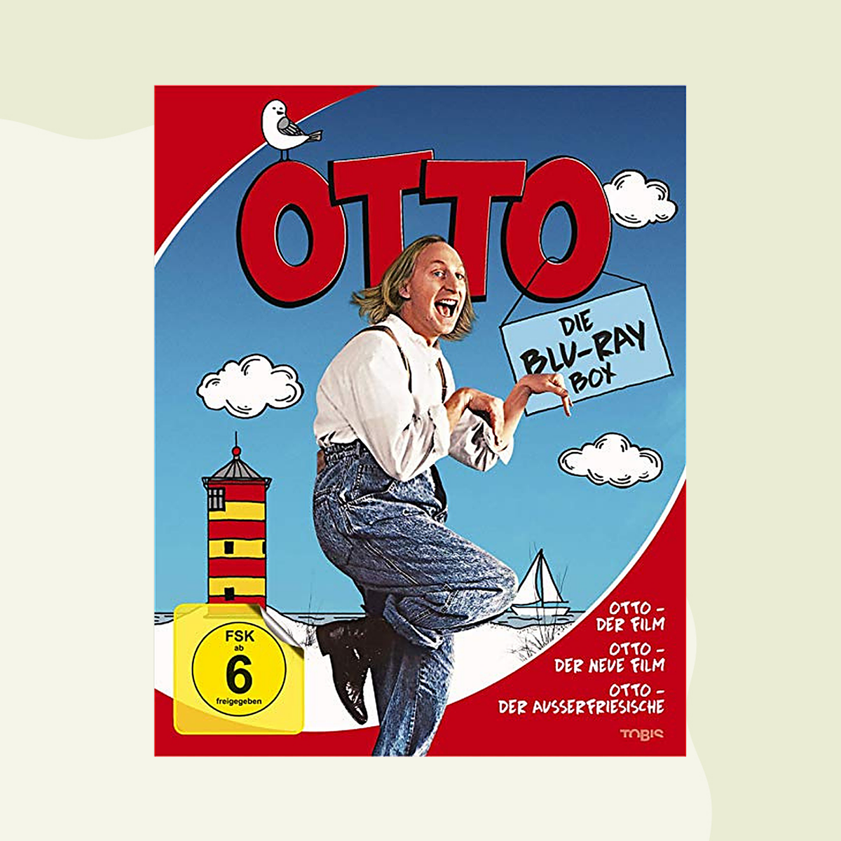 Original BluRay Box mit 3 Otto Waalkes Filmen Otto der Film, - der neue Film, - der Außerfriesische