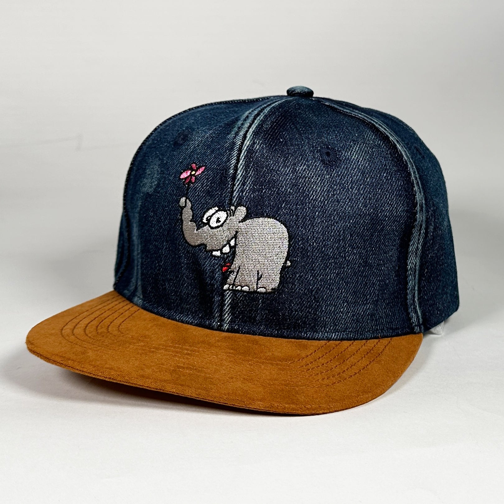 Basecap Jeans Ottifant mit Blume Cap by Otto Waalkes