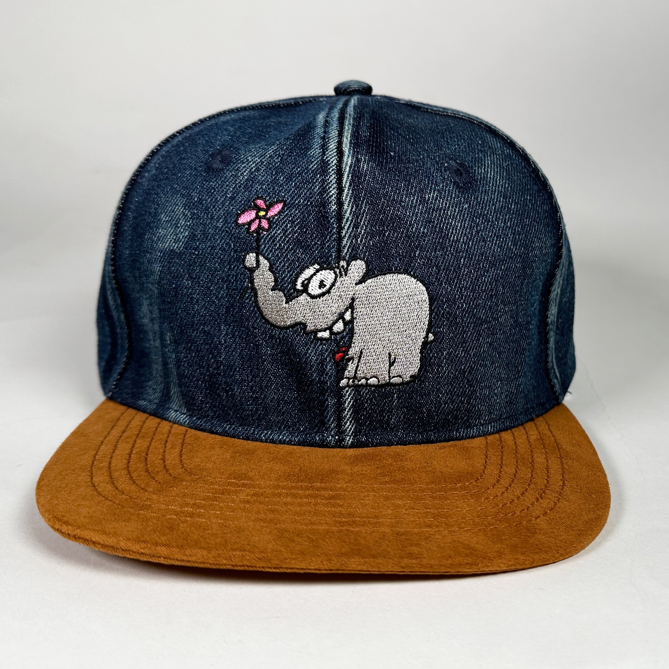 Basecap Jeans Ottifant mit Blume Cap by Otto Waalkes