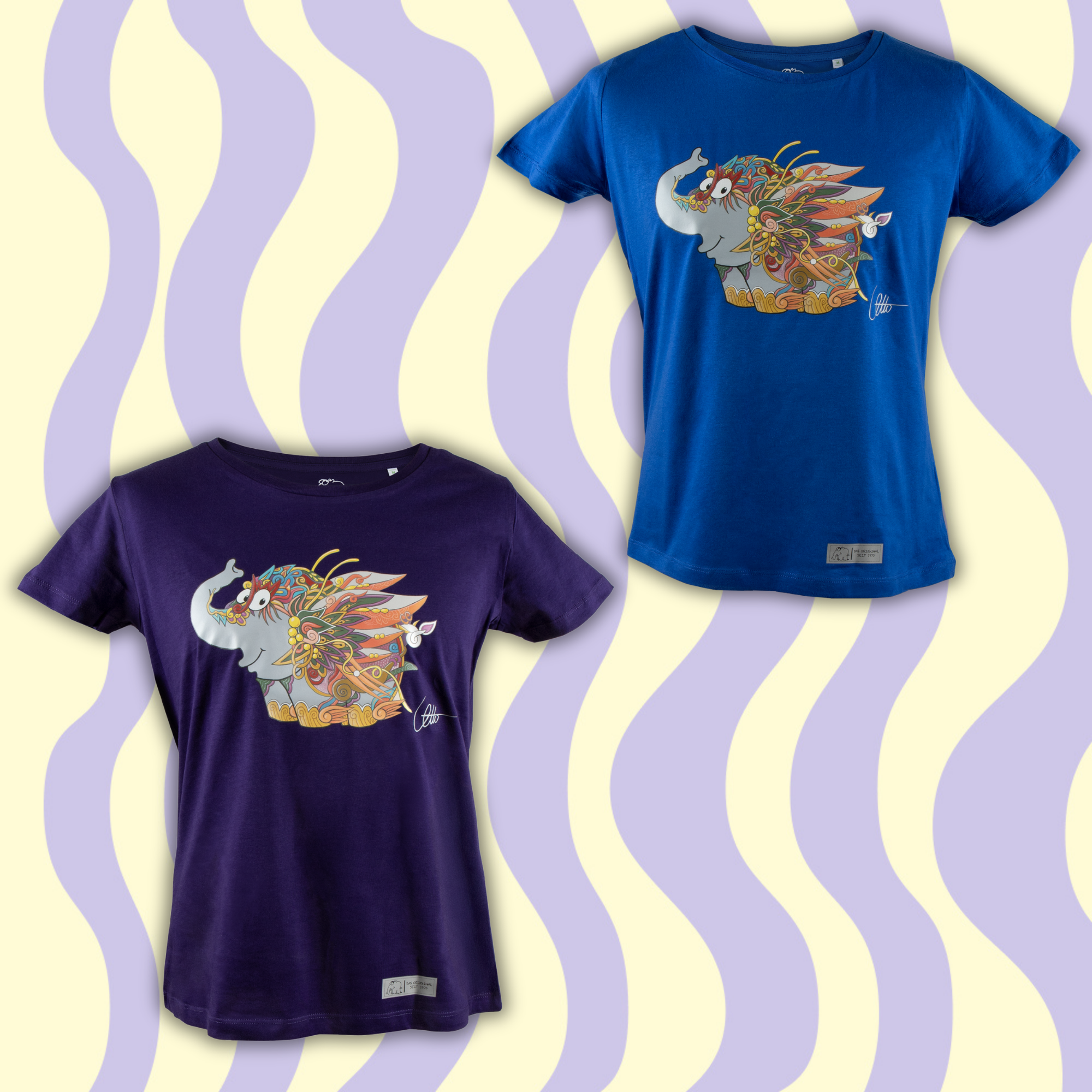 Damen T-Shirt Colourfant