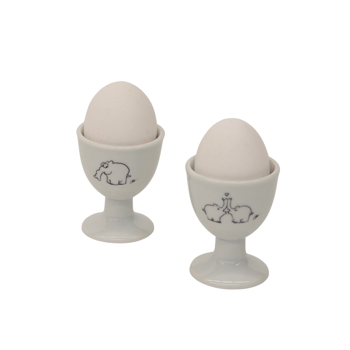 Ottifanten Eierbecher aus Porzellan (2er-Set) –