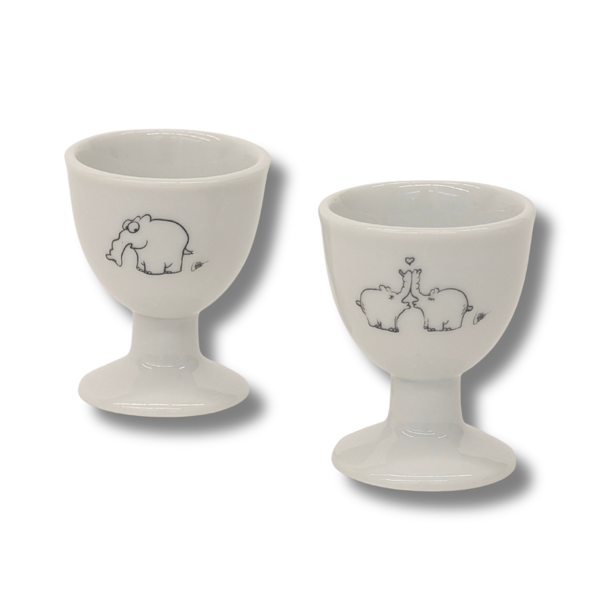 Ottifanten Eierbecher aus Porzellan (2er-Set) –