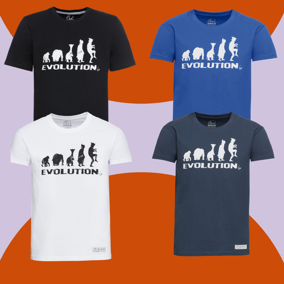 T-Shirt "Evolution" Unisex by Otto Waalkes
