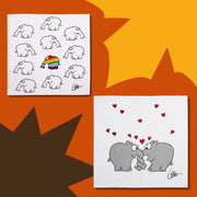 Baumwoll Frottier Ottifant Küchenhandtuch by Otto Waalkes Be Different / Verrüsselt oder als Set