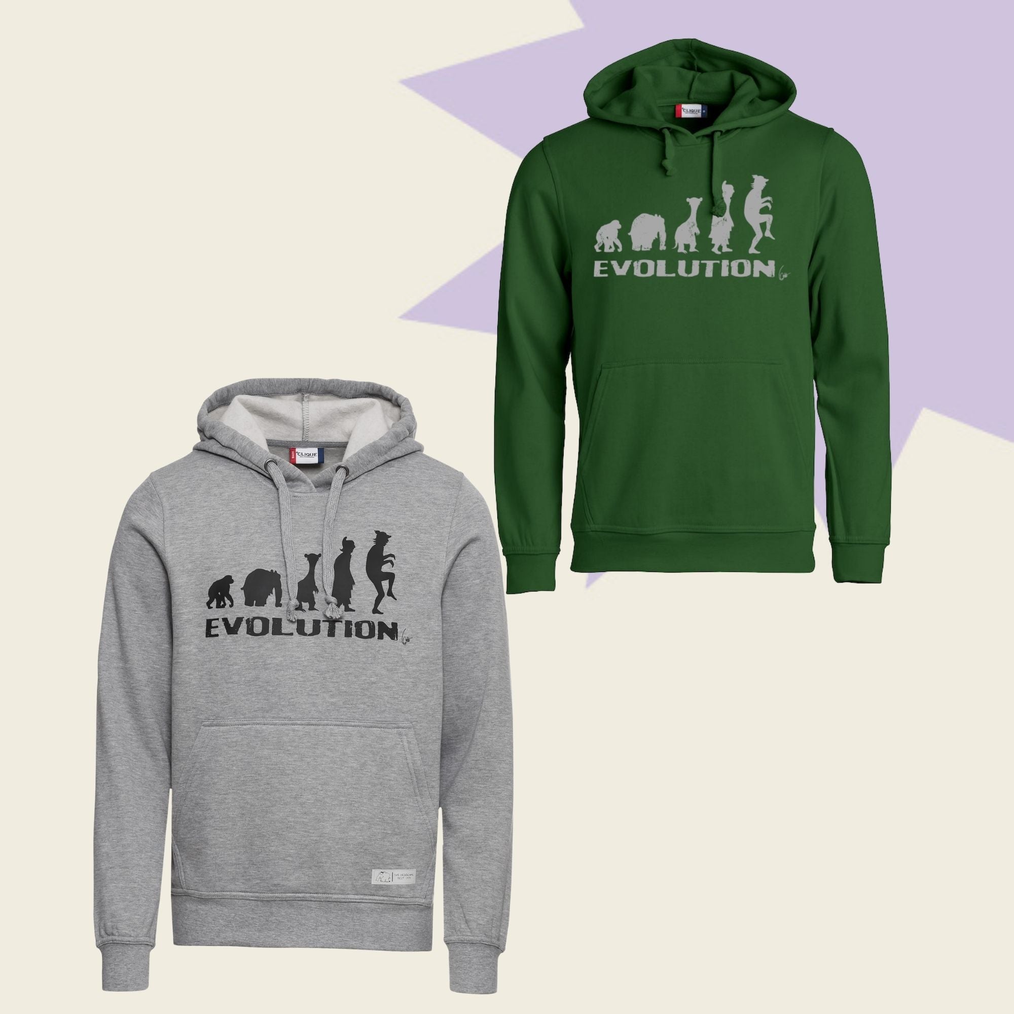 Hoodie Kapuzenpullover Evolution by Otto Waalkes