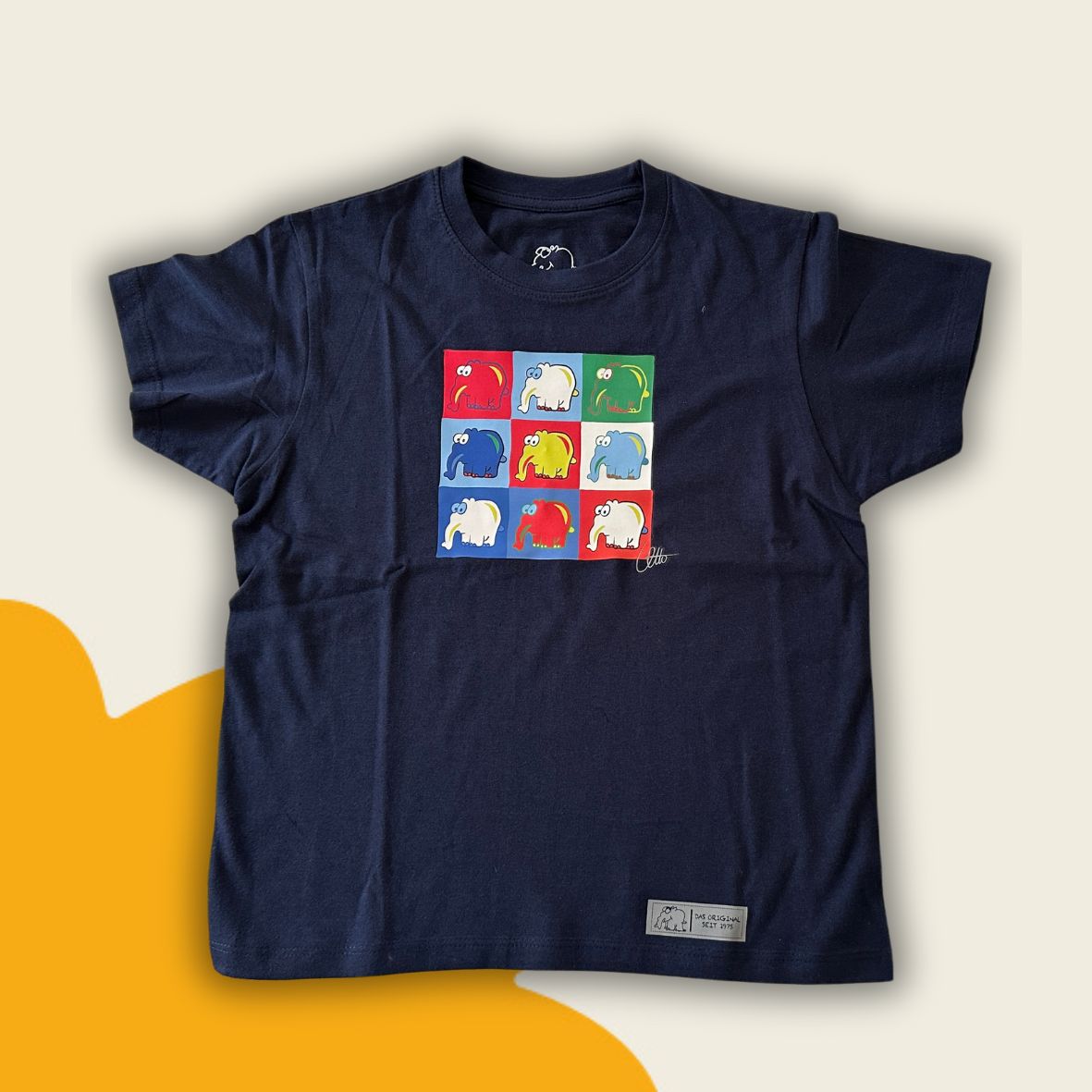 Kinder T-Shirt "Ottifanten Collage" im Andy Warhol Stil Kinder by Otto Waalkes
