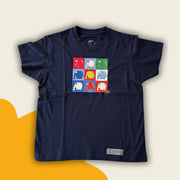Kinder T-Shirt "Ottifanten Collage" im Andy Warhol Stil Kinder by Otto Waalkes