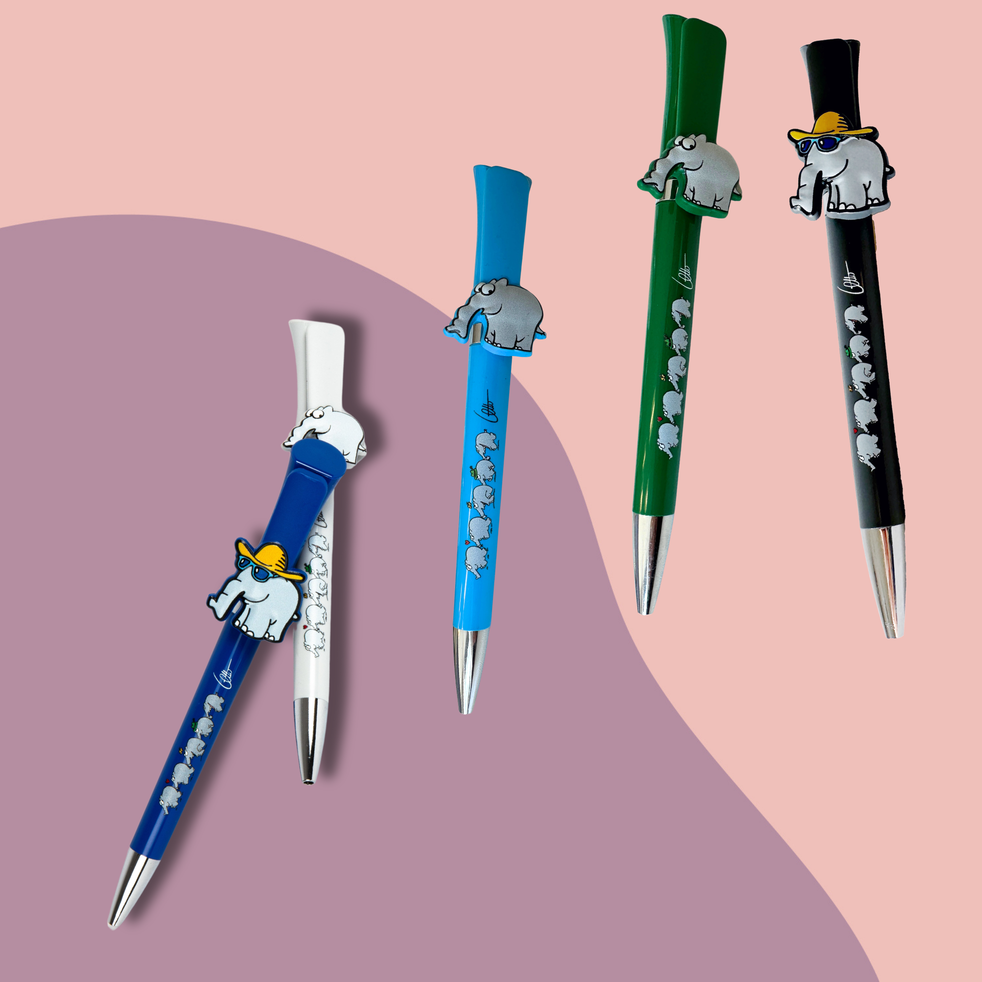 Jetzt in 2 neuen Farben: Kugelschreiber mit Ottifanten Applikation by Otto Waalkes