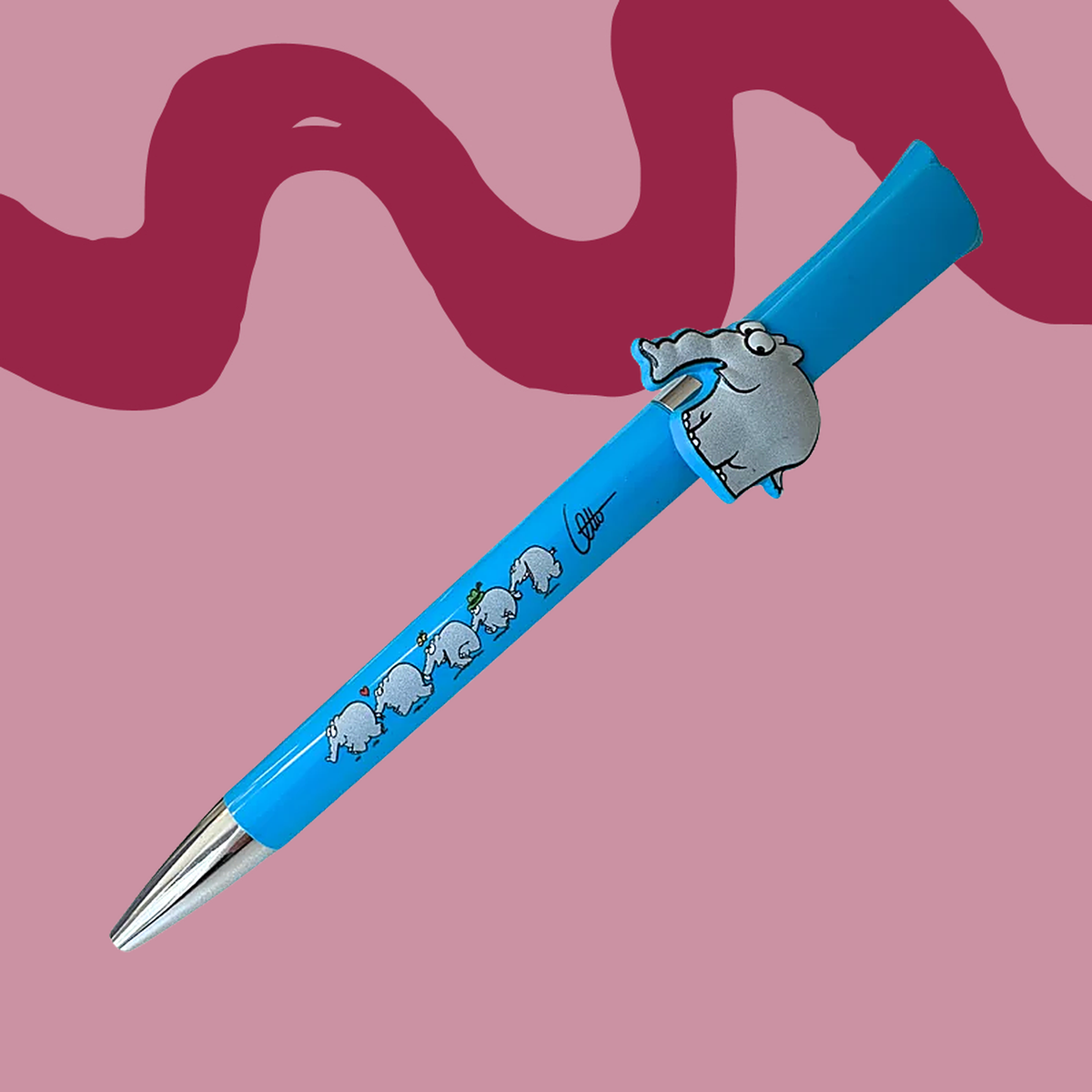 Jetzt in 2 neuen Farben: Kugelschreiber mit Ottifanten Applikation by Otto Waalkes
