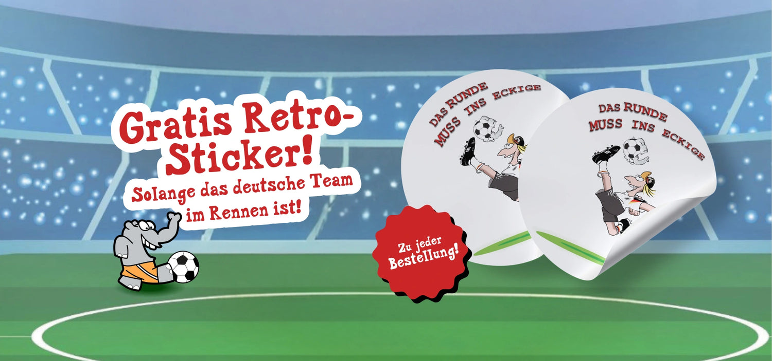 Angebot: Retro-Sticker zu jeder Bestellung