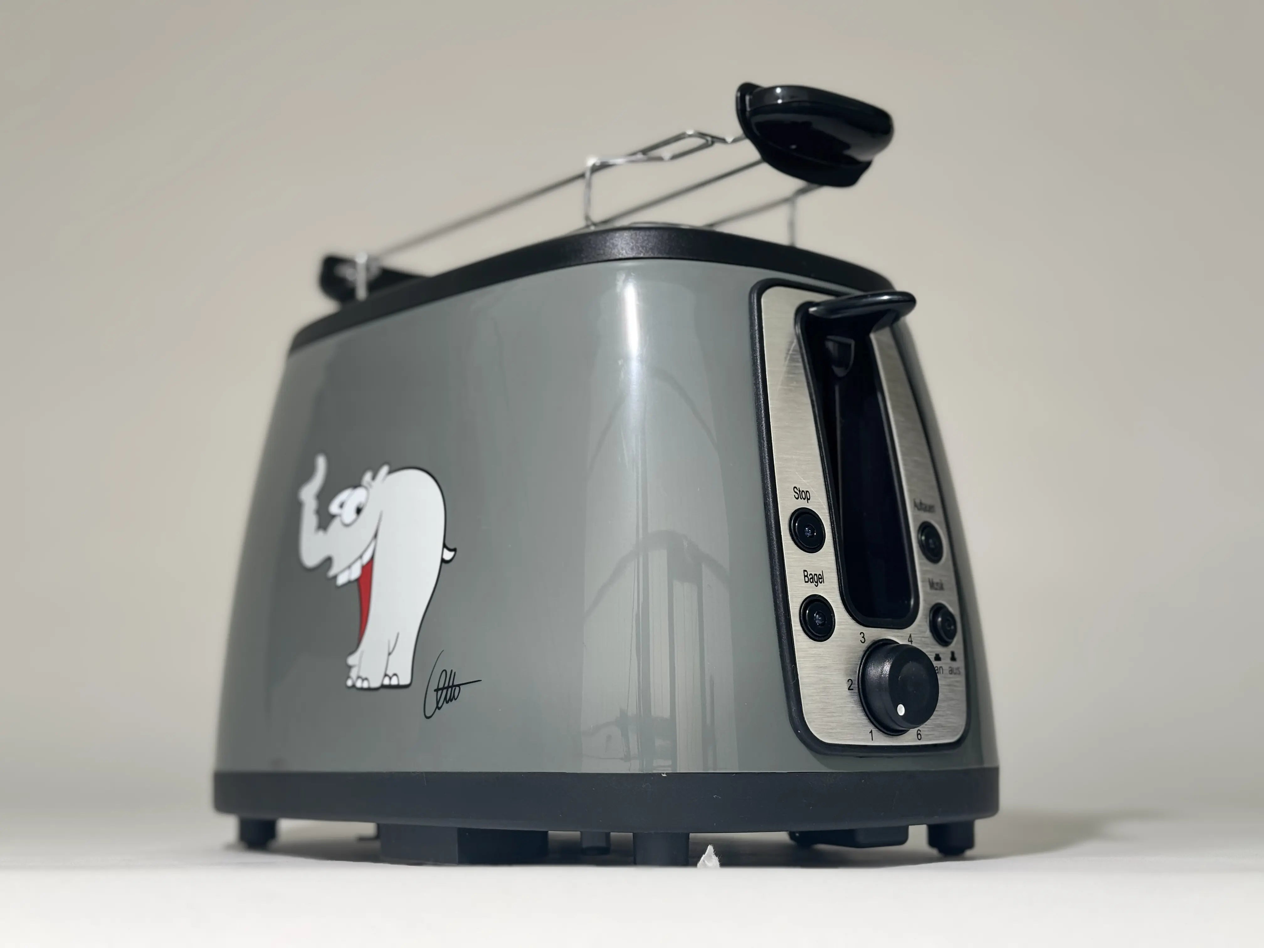Ottifanten Toaster mit Otto Sound und Ottifant Röstplatte