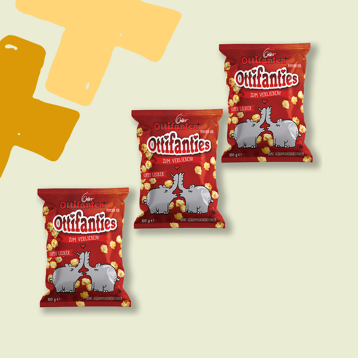 Ottifanties süßes Popcorn-Set by Otto Waalkes 3 x 100 g