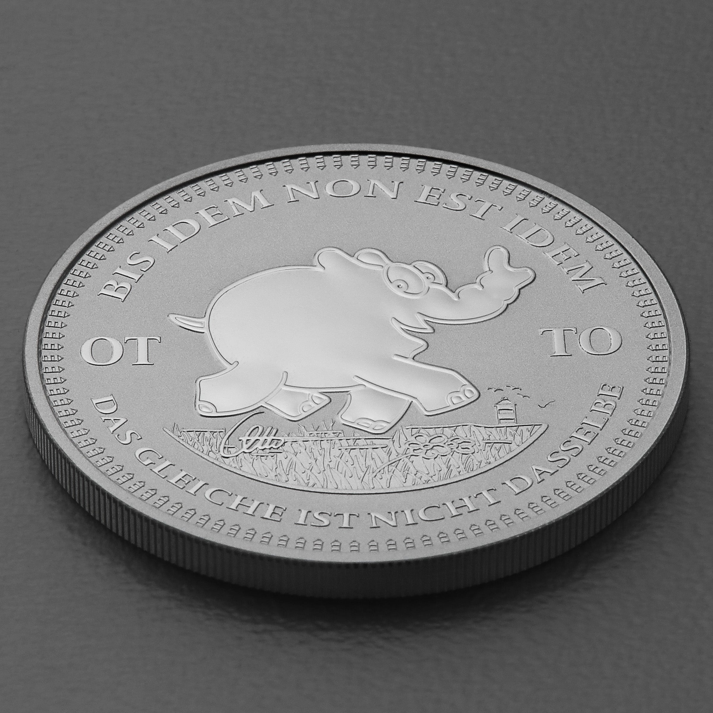 1oz Silbermünze 2023 "Ottirand - Bis Idem Non Est Idem" | limitiert in Schatulle + Otto Waalkes Signatur