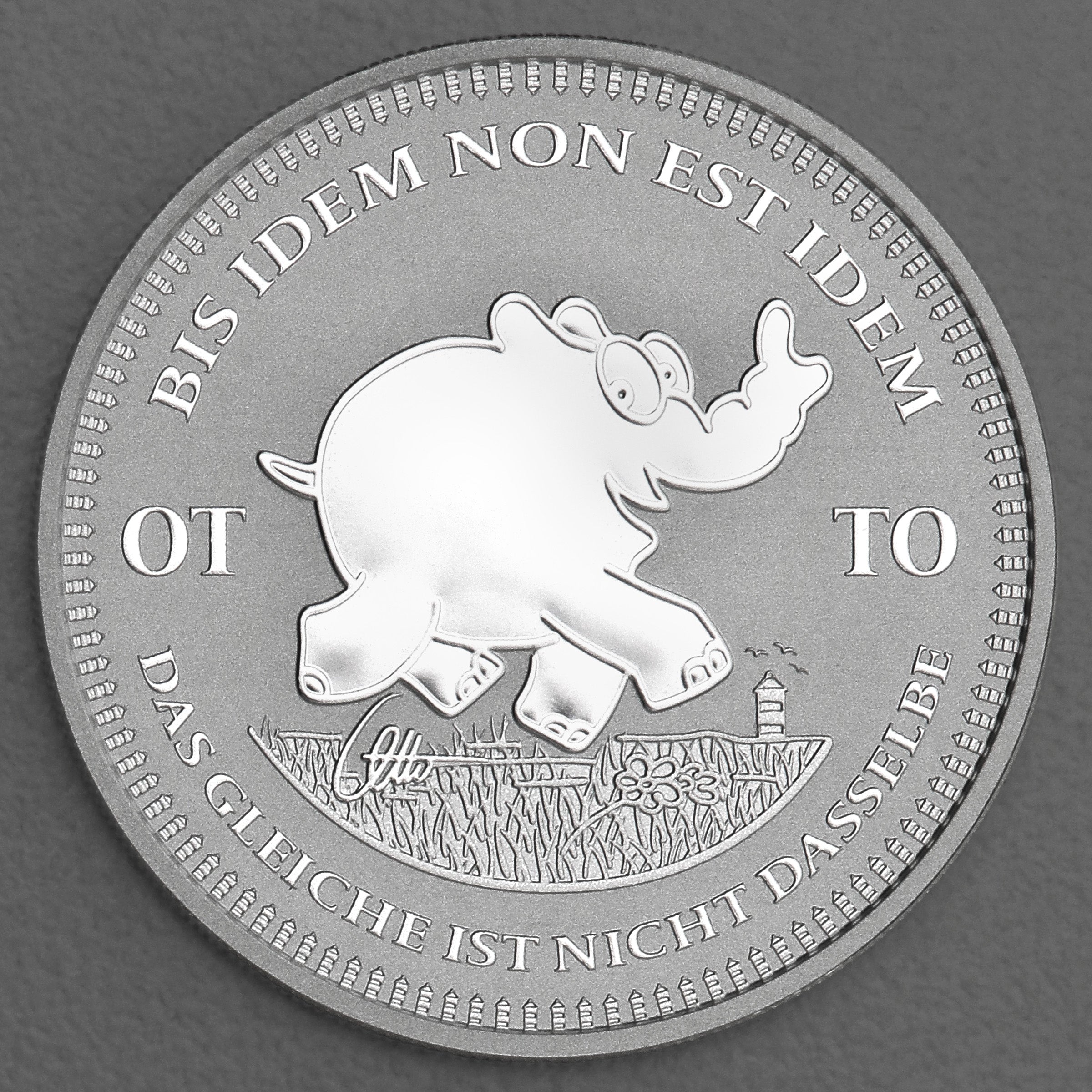 1oz Silbermünze 2023 "Ottirand - Bis Idem Non Est Idem" | limitiert in Schatulle + Otto Waalkes Signatur