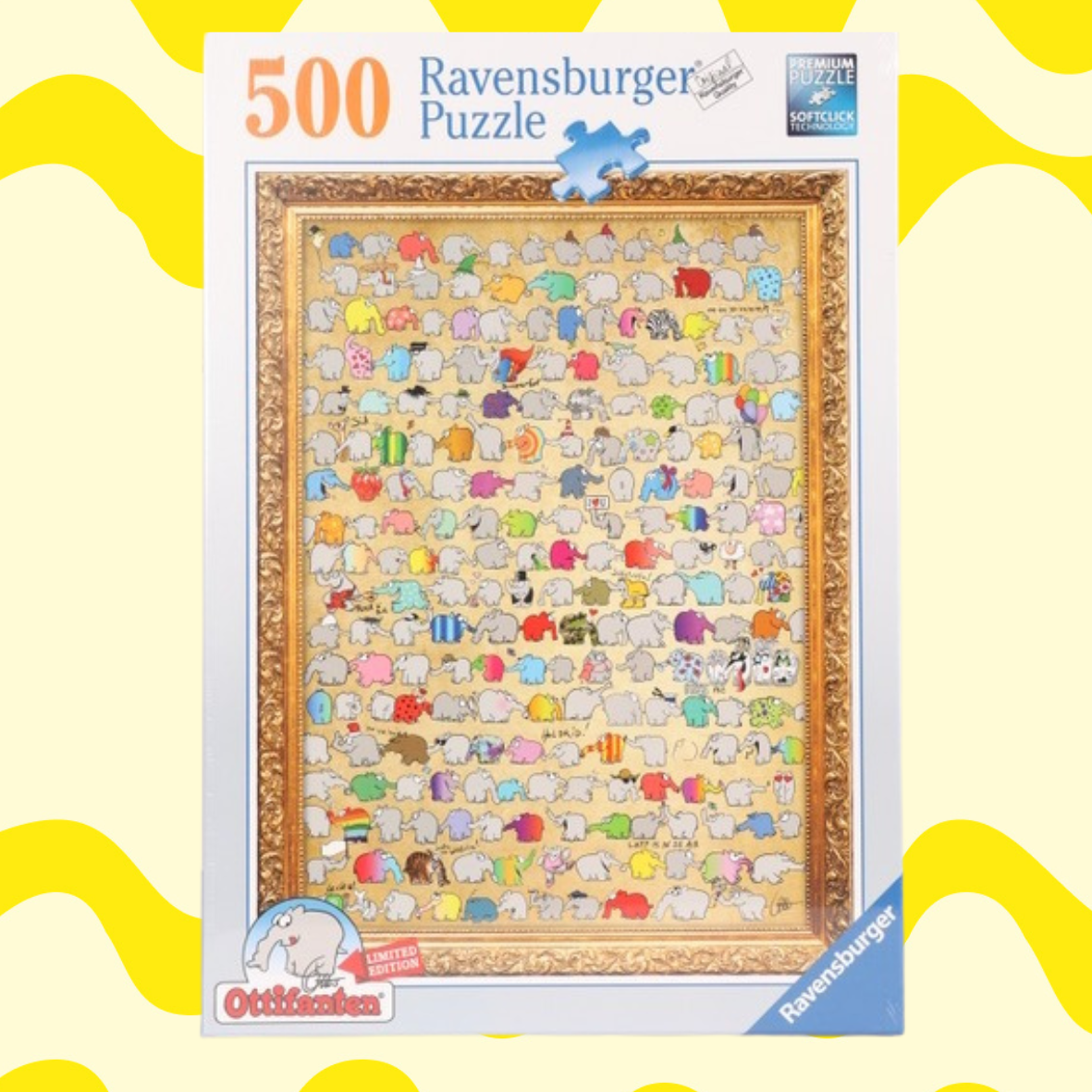 Ottifanten Puzzle Polonaise Bilderrahmen 500 Teile 36x49cm by Ravensburger und Otto Waalkes
