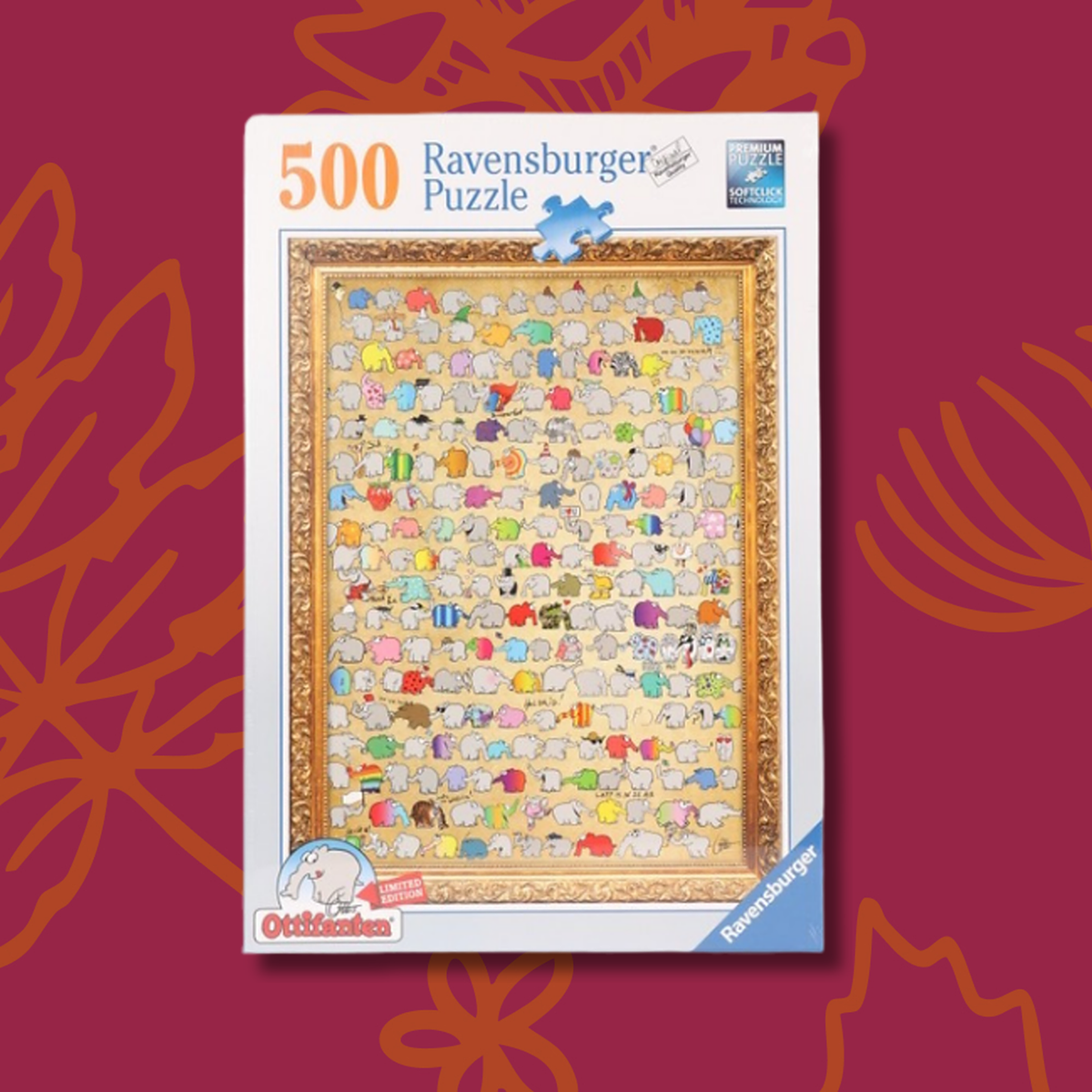 Ottifanten Puzzle Polonaise Bilderrahmen 500 Teile 36x49cm by Ravensburger und Otto Waalkes