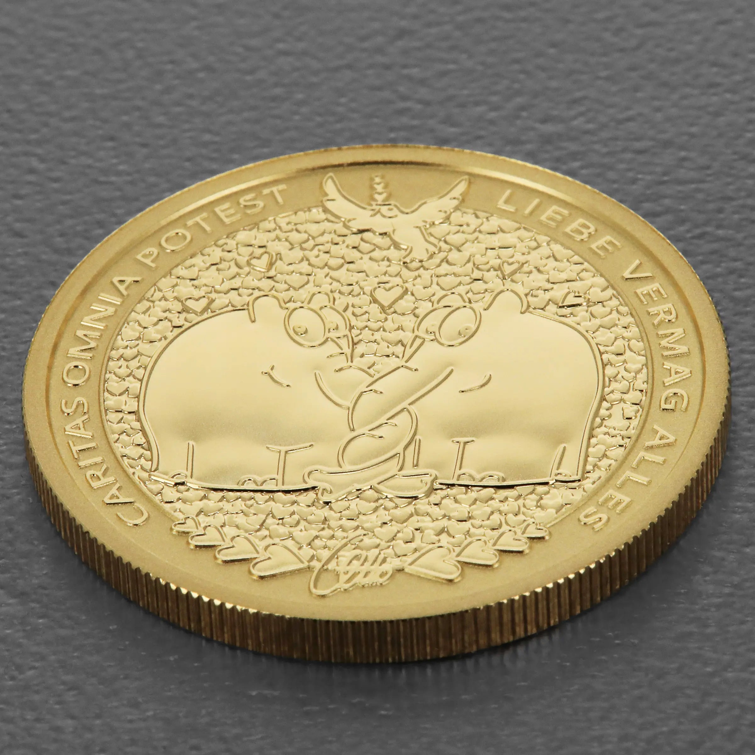Limitierte 1 OZ Goldmünze 2025 Rüsselfanten + Otto Waalkes Signatur