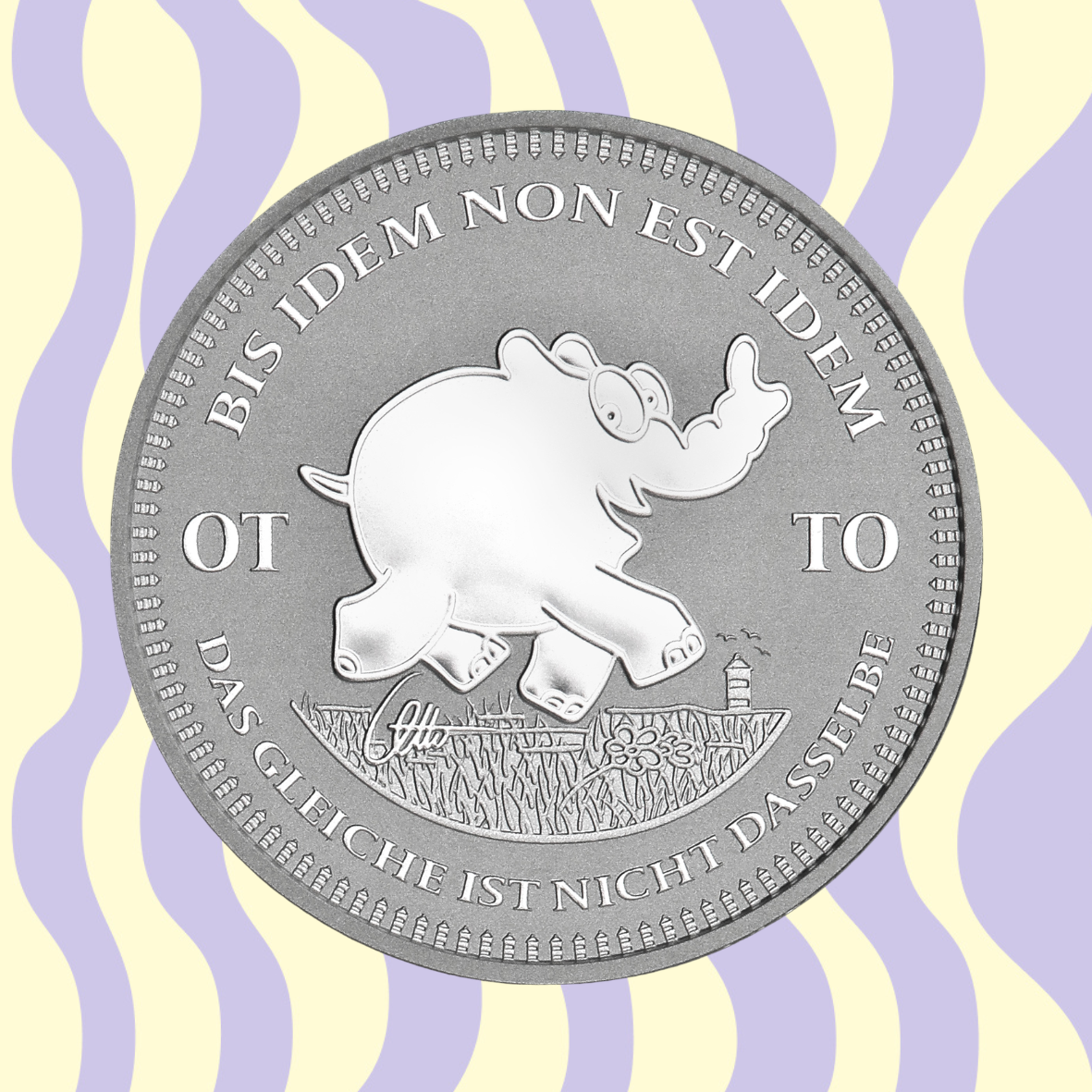 1oz Silbermünze 2023 "Ottirand - Bis Idem Non Est Idem" | limitiert in Schatulle + Otto Waalkes Signatur
