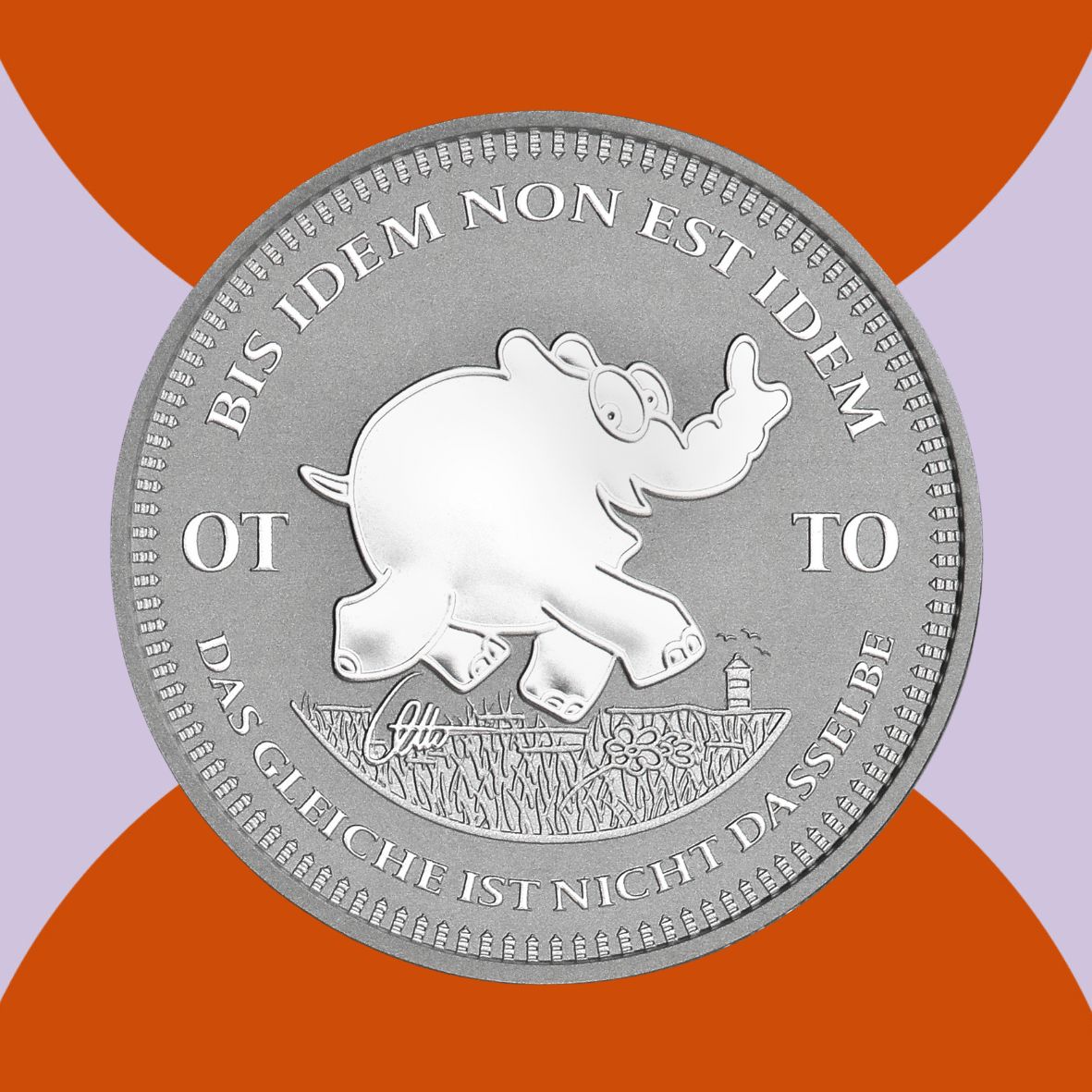1oz Silbermünze 2023 "Ottirand - Bis Idem Non Est Idem" | limitiert in Schatulle + Otto Waalkes Signatur