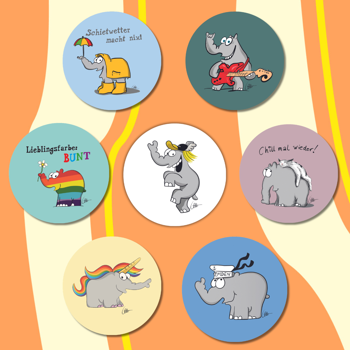 Ottifanten Sticker-Set