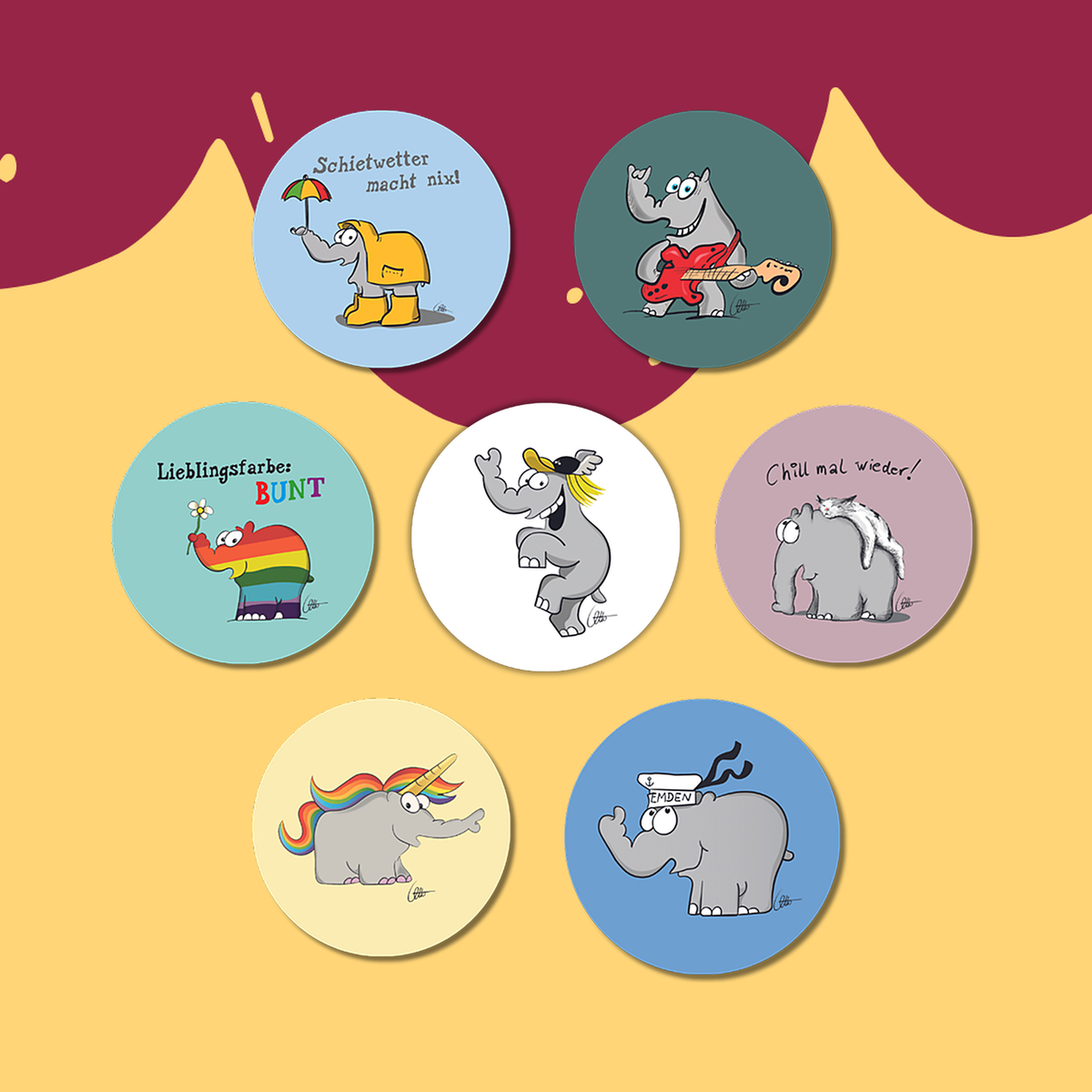 Ottifanten Sticker-Set