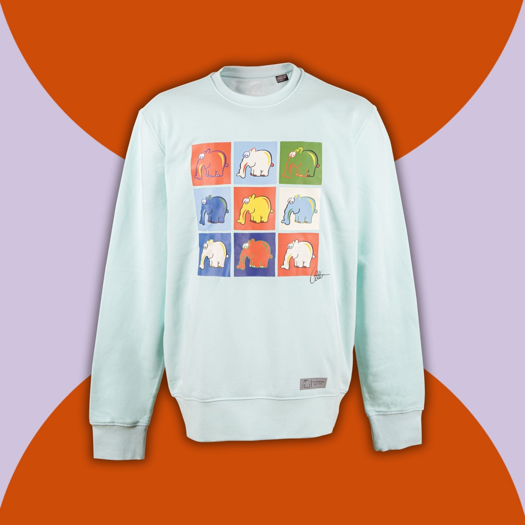 Sweatshirt Ottifanten Collage im Andy Warhol-Stil