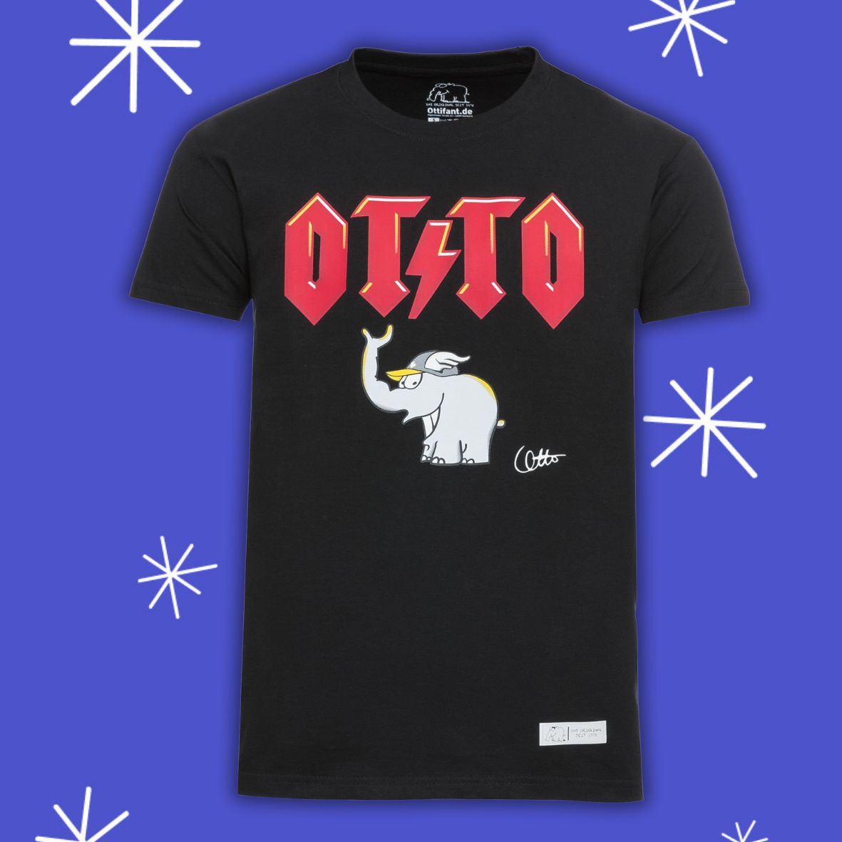 T-Shirt "OTTO" im AC/DC Style Unisex by Otto Waalkes