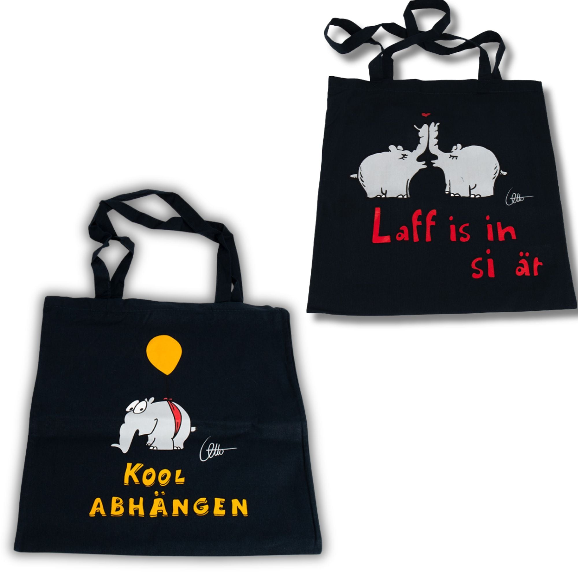 Baumwollbeutel Ottifant zwei Motive Einkaufsbeutel by Otto Waalkes