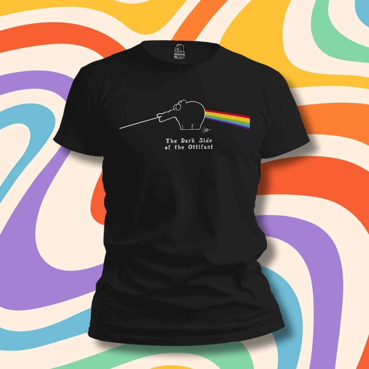 T-Shirt "Dark Side of the Ottifant" Unisex by Otto Waalkes