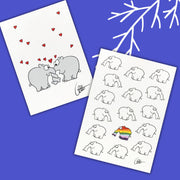 Halbleinen Ottifant Geschirrhandtuch by Otto Waalkes Be Different / Verrüsselt oder als 2-er Set