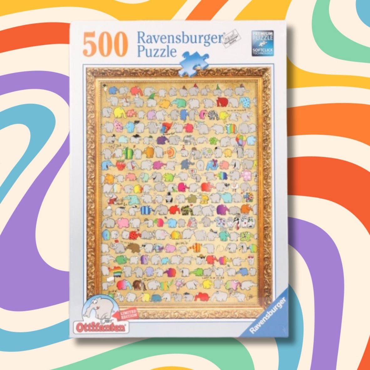 Ottifanten Puzzle Polonaise Bilderrahmen 500 Teile 36x49cm by Ravensburger und Otto Waalkes