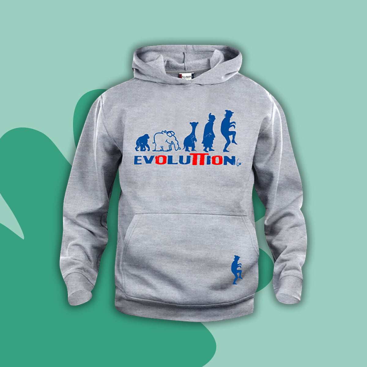 Hoodie Kapuzenpullover Evolution Kinder by Otto Waalkes