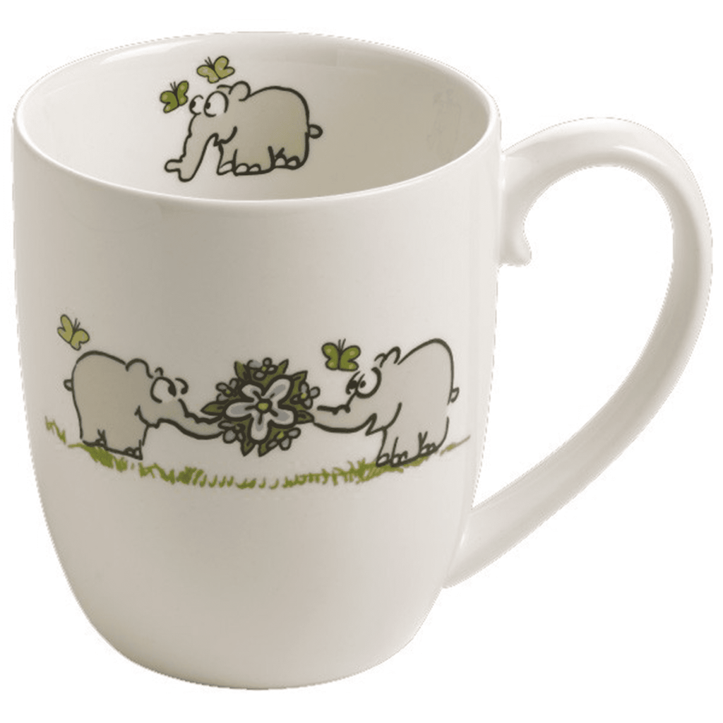 Ottifant-Kaffeebecher-Blumen