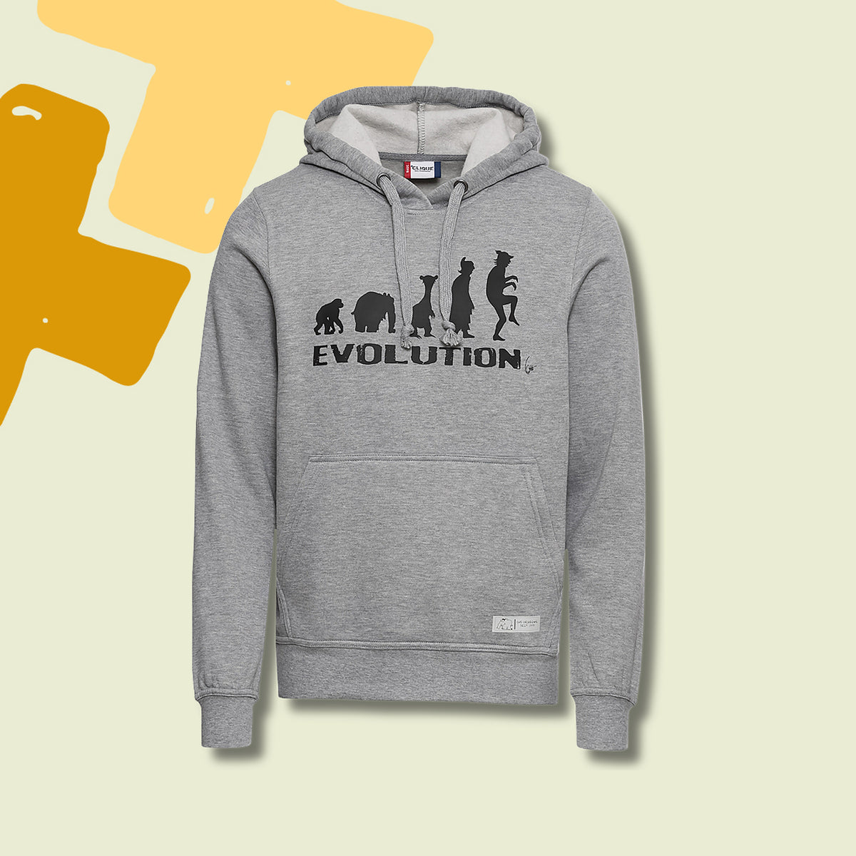 Hoodie_Evolution_Unisex_grau