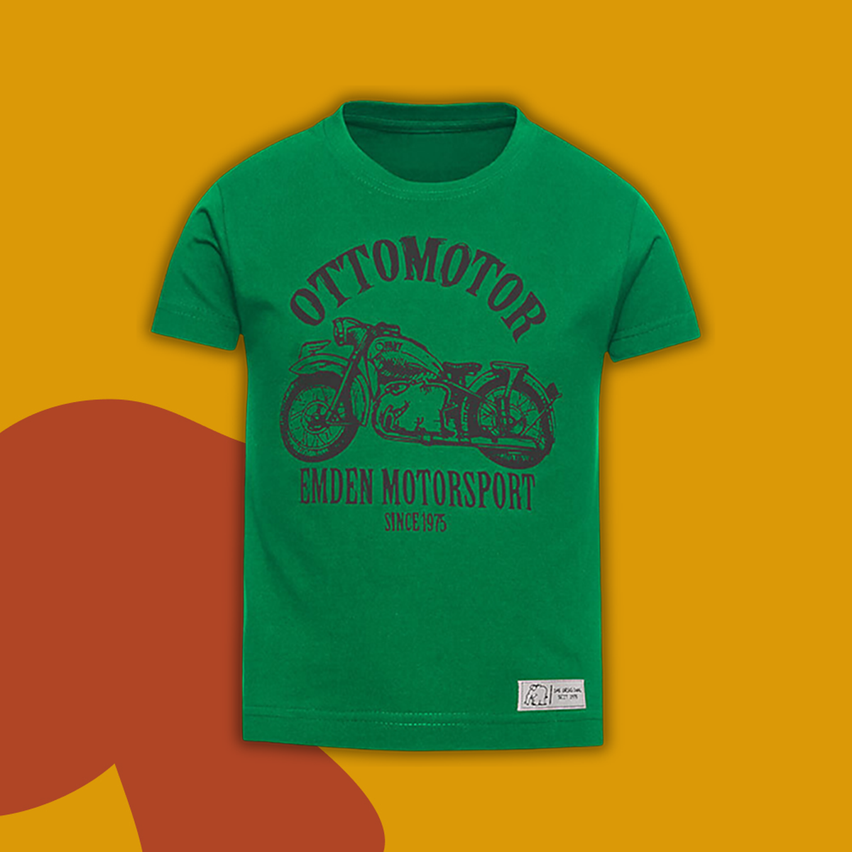 T-Shirt-Kinder-Ottomotor-gru-n