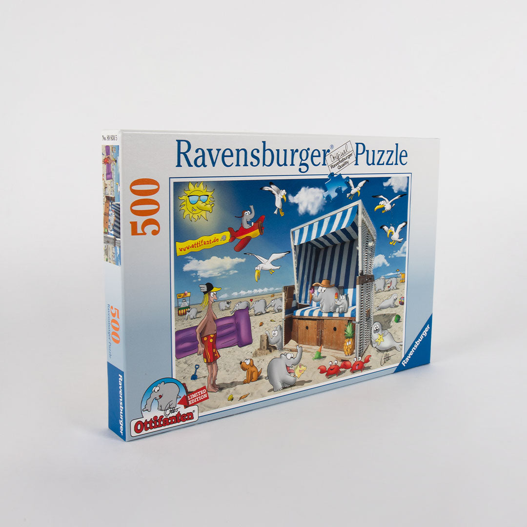 Urlaub Strandkorb Ottifant Puzzle 500 Teile 49x36cm by Ravensburger + Otto Waalkes