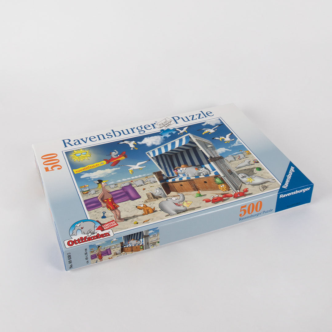 Urlaub Strandkorb Ottifant Puzzle 500 Teile 49x36cm by Ravensburger + Otto Waalkes