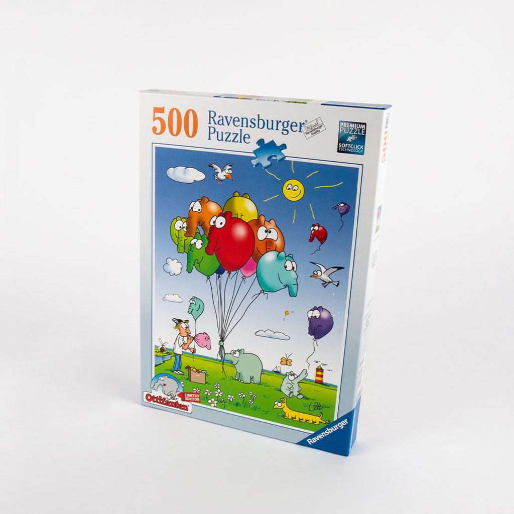 Ottifanten Puzzle Luftballons 500 Teile 49x36cm by Otto Waalkes - Ottifant.de