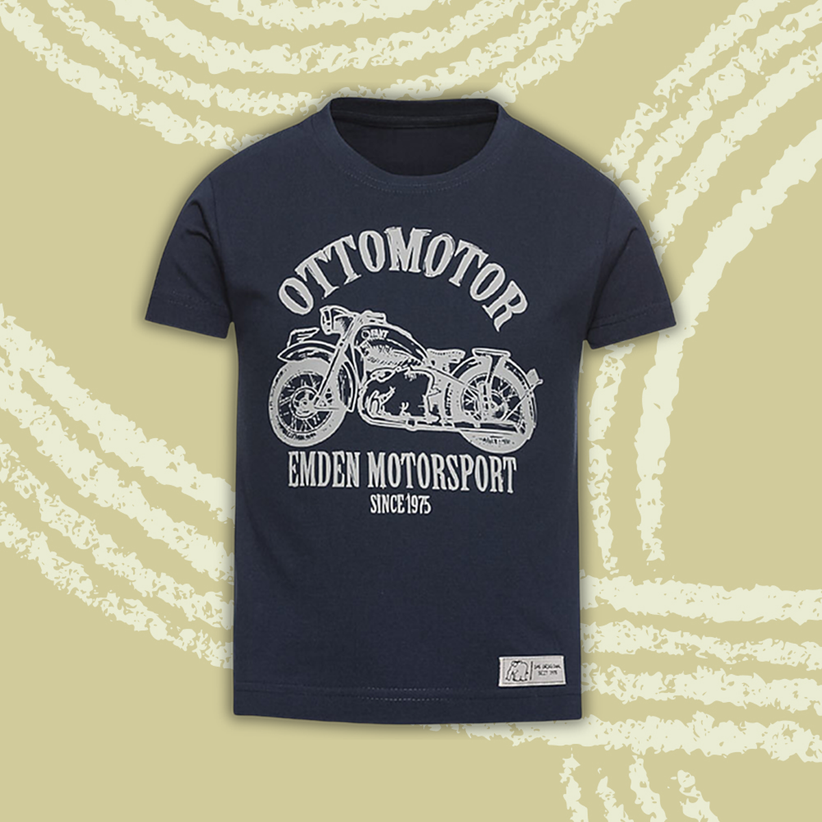 T-Shirt-Kinder-Ottomotor-navyblau